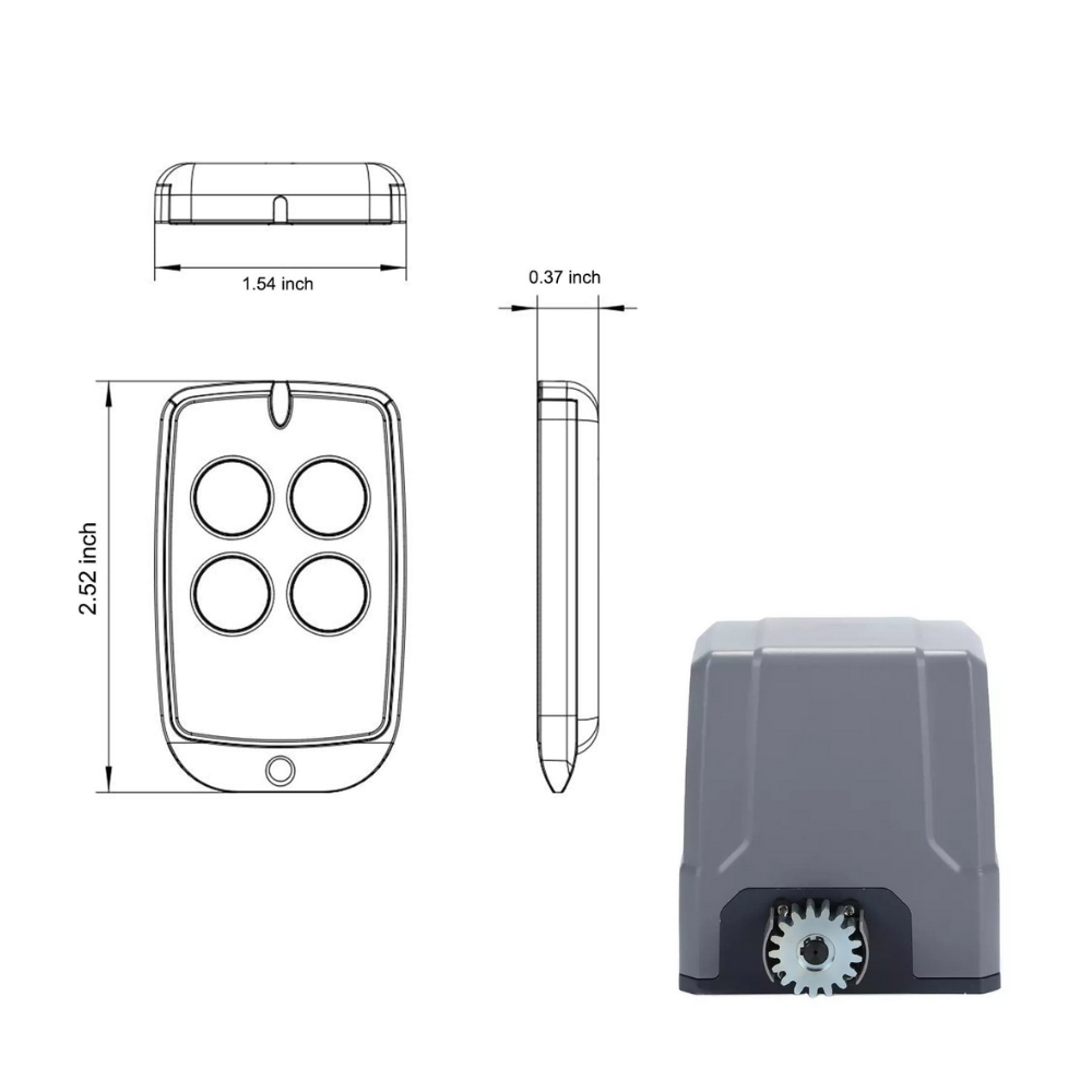 IOAC Automatic Sliding Gate DC 500KG - Low Watt, Kuat dan Hemat